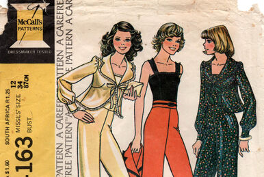1950s palazzo pants jumpsuit vintage sewing pattern 4318 – Lady