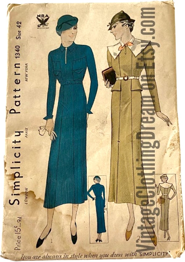 Vogue 1340, Vintage Sewing Patterns