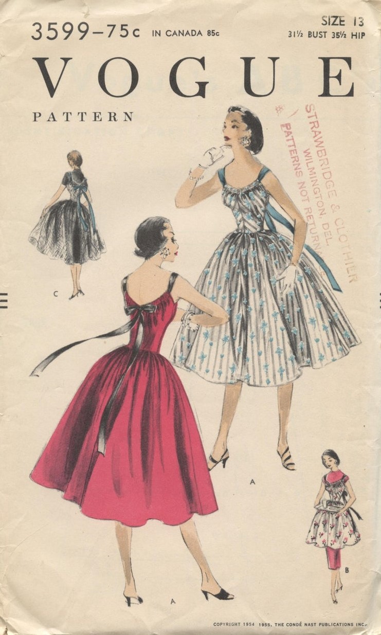 Vogue 3599 | Vintage Sewing Patterns | Fandom