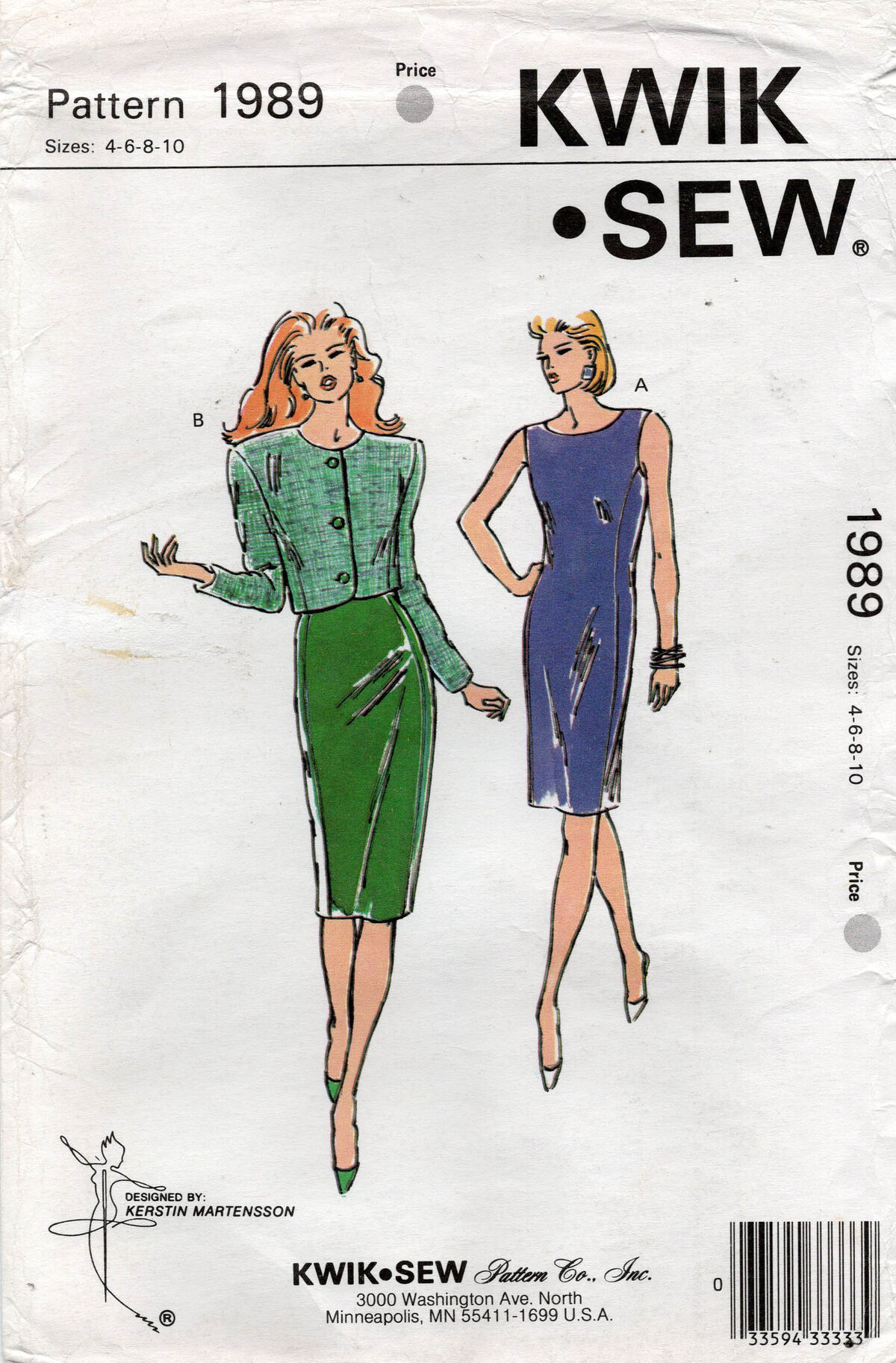 Kwik Sew 2287, Vintage Sewing Patterns