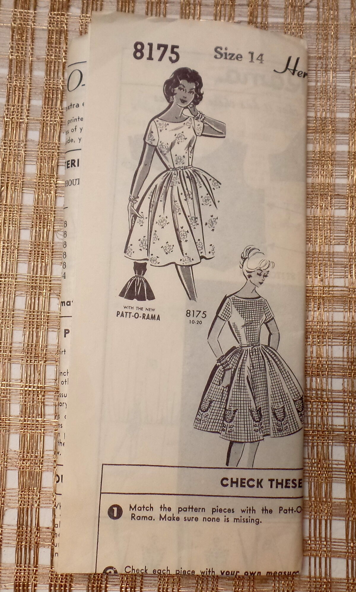 Patt-O-Rama 8175 | Vintage Sewing Patterns | Fandom