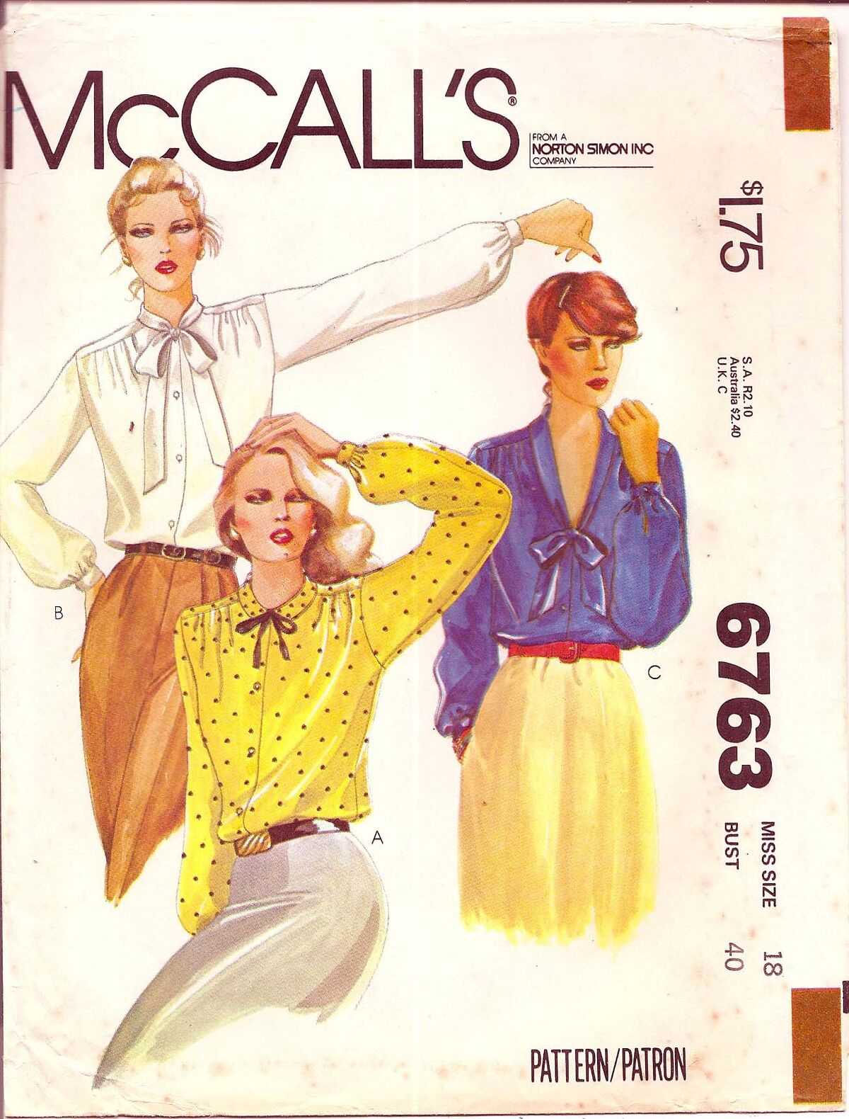 McCall's 6763 | Vintage Sewing Patterns | Fandom