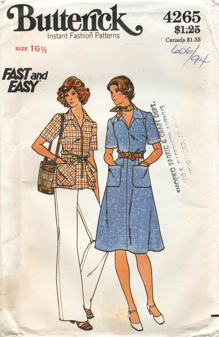 Butterick 4265 B | Vintage Sewing Patterns | Fandom