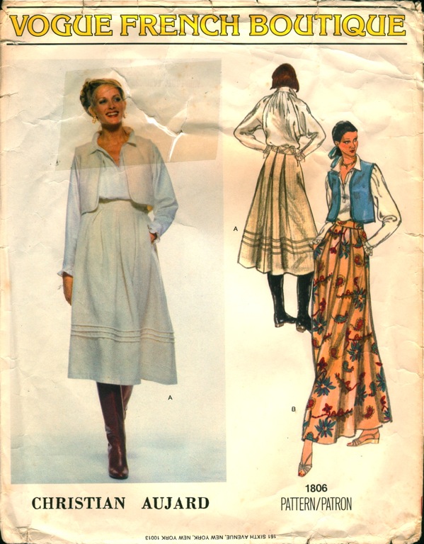 Vogue 1806 | Vintage Sewing Patterns | Fandom