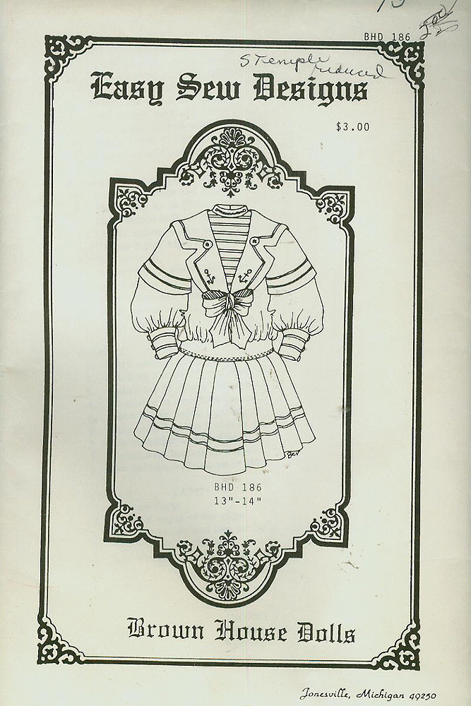 Brown House Dolls 186 Vintage Sewing Patterns Fandom