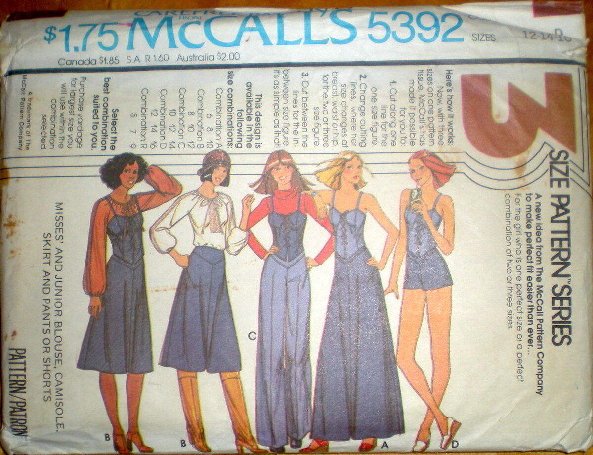  McCall's 5358 Misses Vintage Lingerie: Slip, Camisole