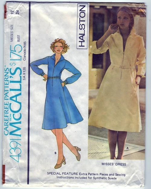 Misses' Dress Designer Halston ©1975