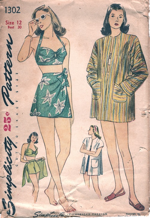 Simplicity Patterns” Women's clothing ad (1944) : r/vintageads