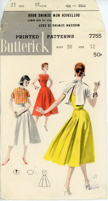 Butterick 7755 Sundress and Back-Tie Jacket