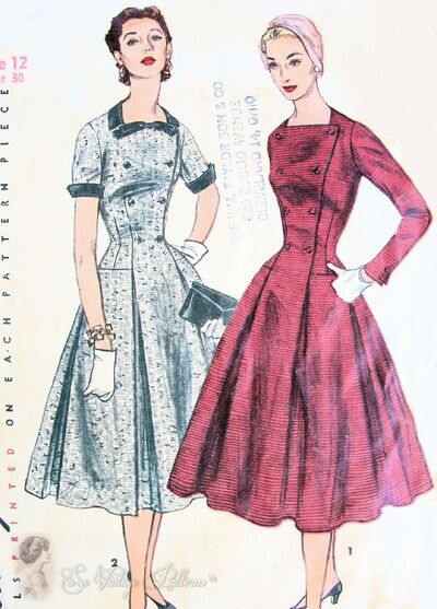 Simplicity 1297 dress Pattern Circa 1950s
