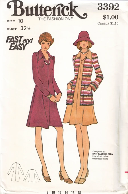 Butterick 3392 Fast and Easy