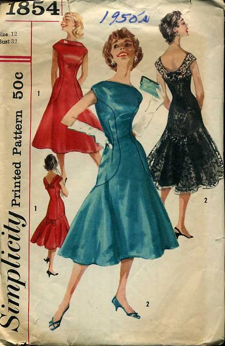 Simplicity 1854 | Vintage Sewing Patterns | Fandom Simplicity 1854 | Vintage Sewing Patterns | Fandom