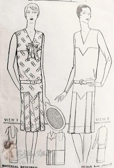 Pictorial Review Printed Patterns 4816;©1925; Women's and Misses' Frock Pattern.
