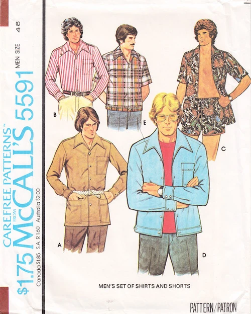 McCalls 5591 mens pattern