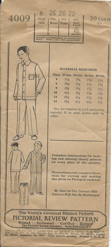 Pictorial review 4009