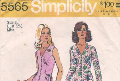 8722 Vintage Simplicity SEWING Pattern Misses Jiffy Dress Simple to Sew OOP