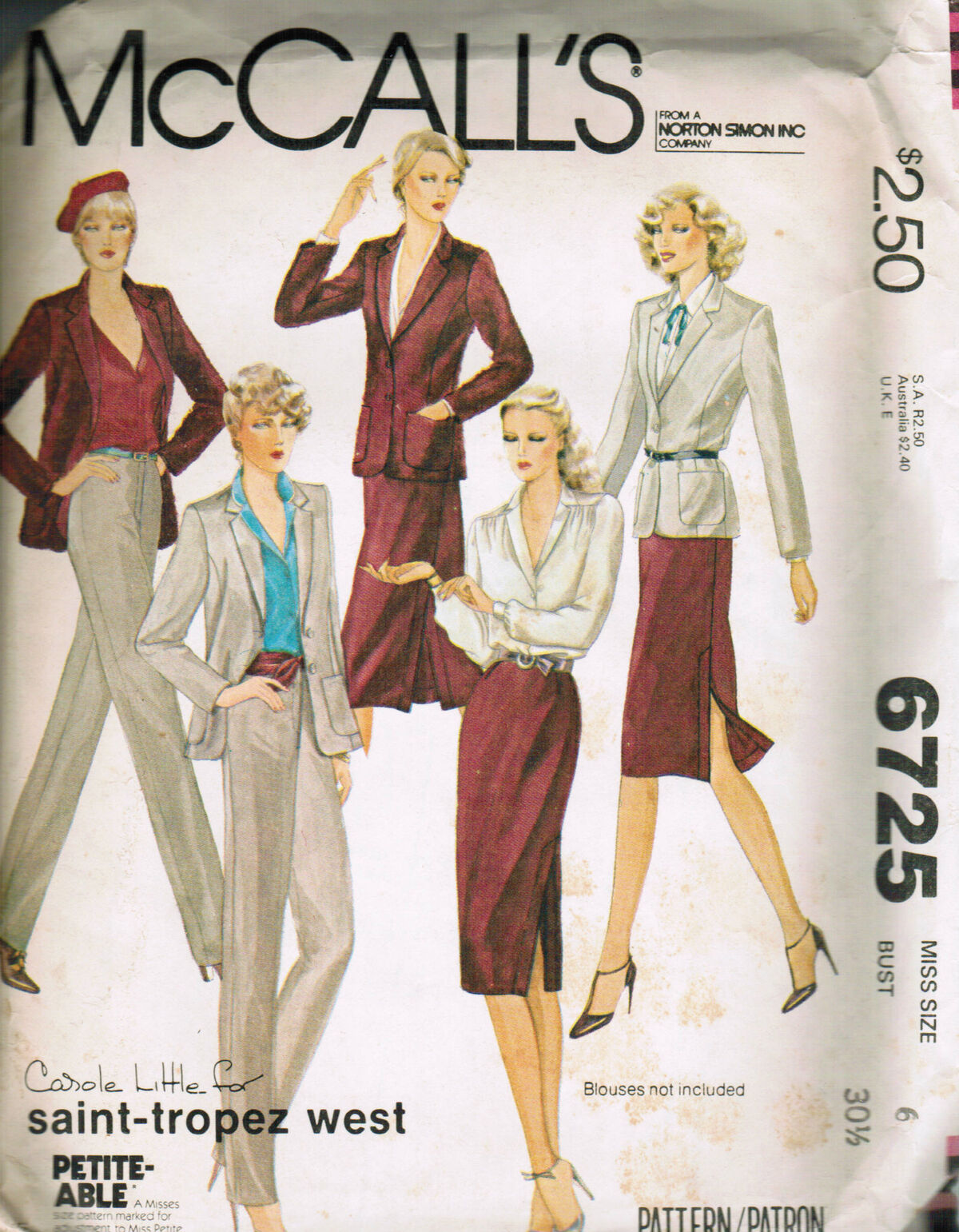 McCall's 6725 A | Vintage Sewing Patterns | Fandom