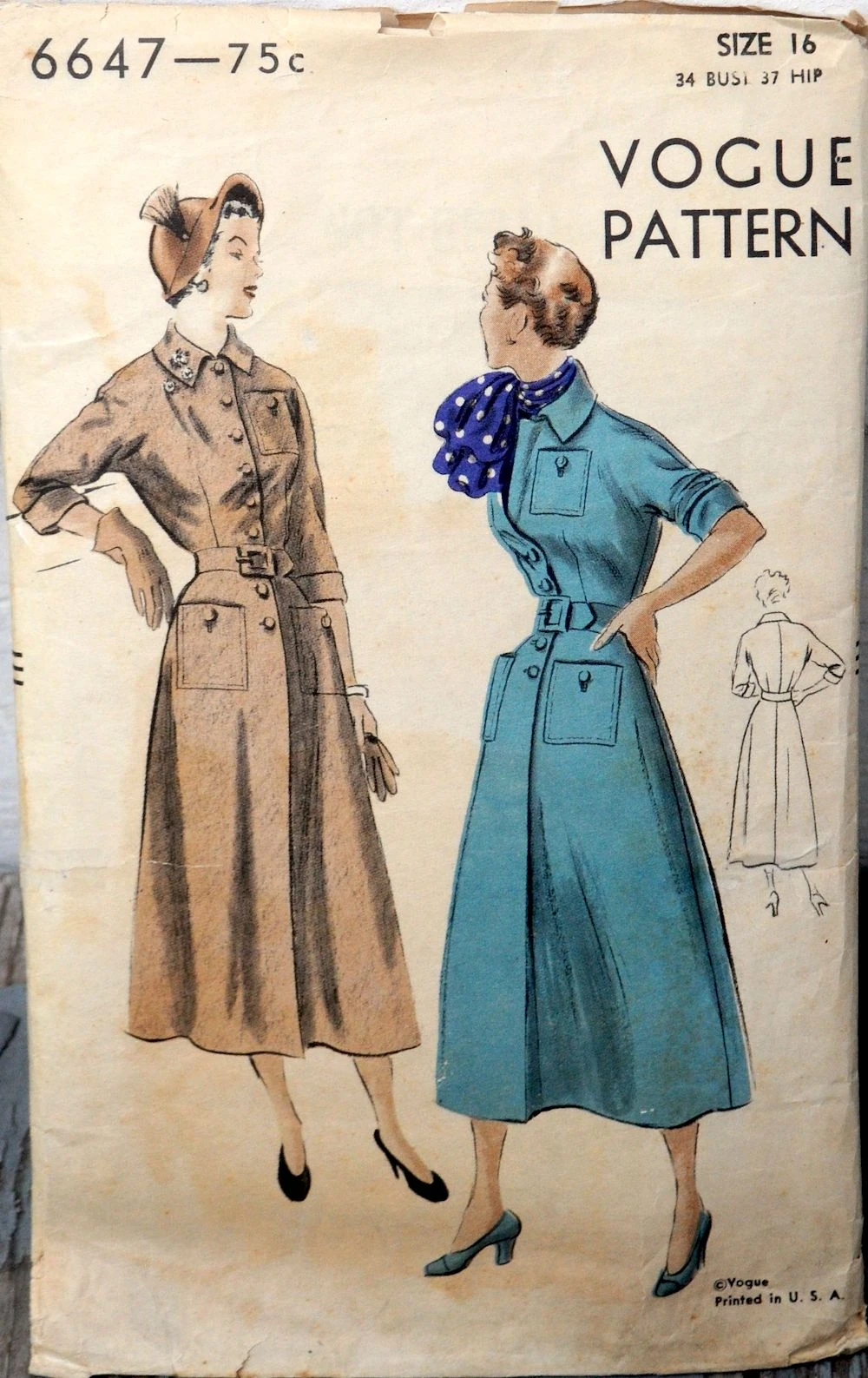Vogue 6647 A Vintage Sewing Patterns Fandom