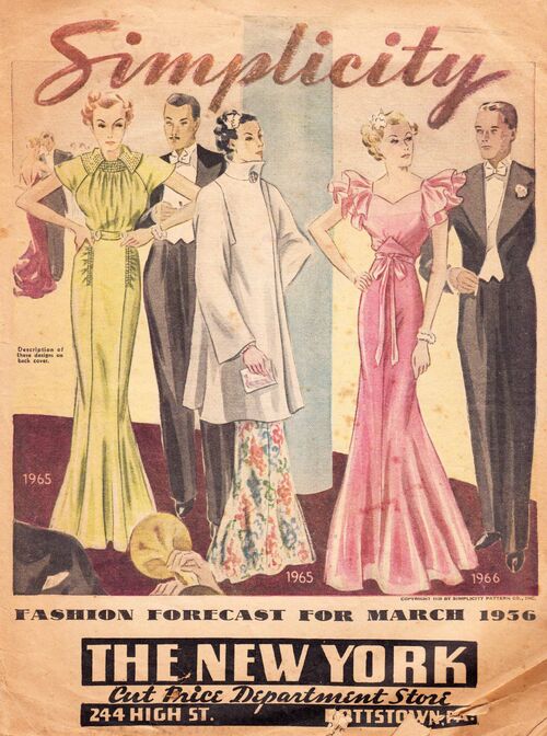 Simplicity Fashion Forecast March 1936 