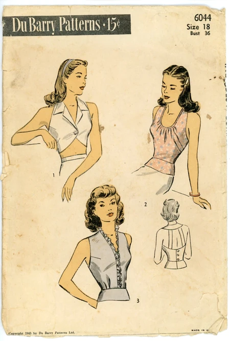 DuBarry 6044 Misses' Sun-Back Halter Set