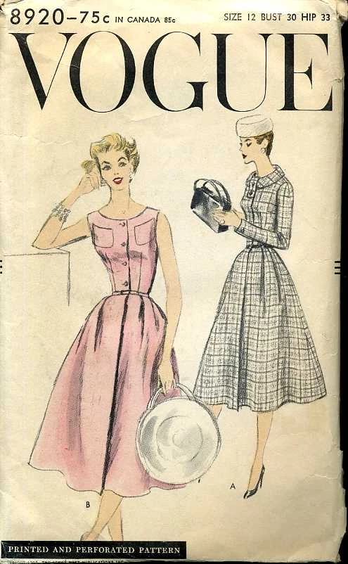 Vogue 8920 | Vintage Sewing Patterns | Fandom