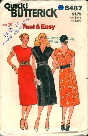 Butterick 6487 | Vintage Sewing Patterns | Fandom