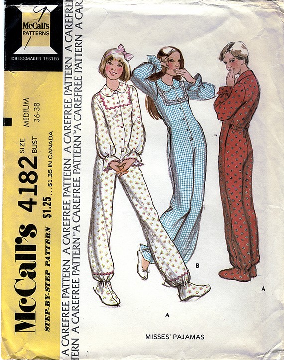 Vintage 70s Dress Sewing Pattern Style 1444 Complete Size 12 Bust