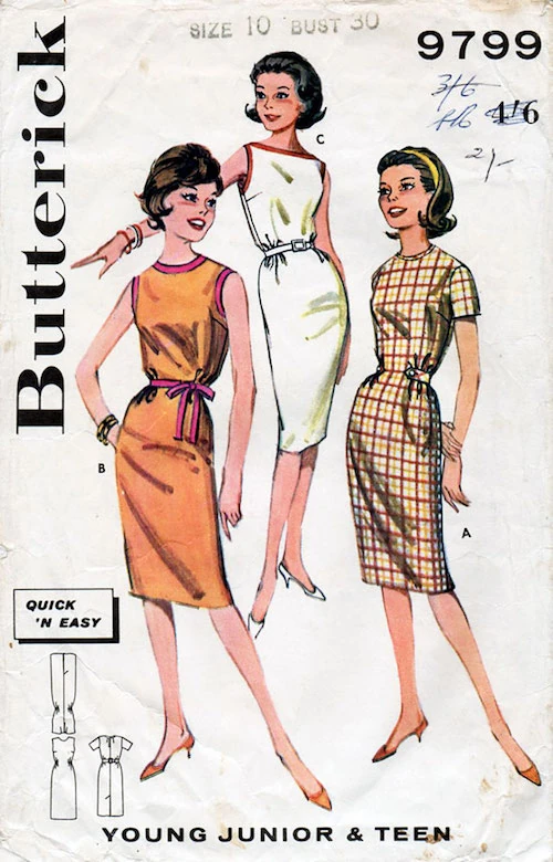 Butterick 9799 | Vintage Sewing Patterns | Fandom