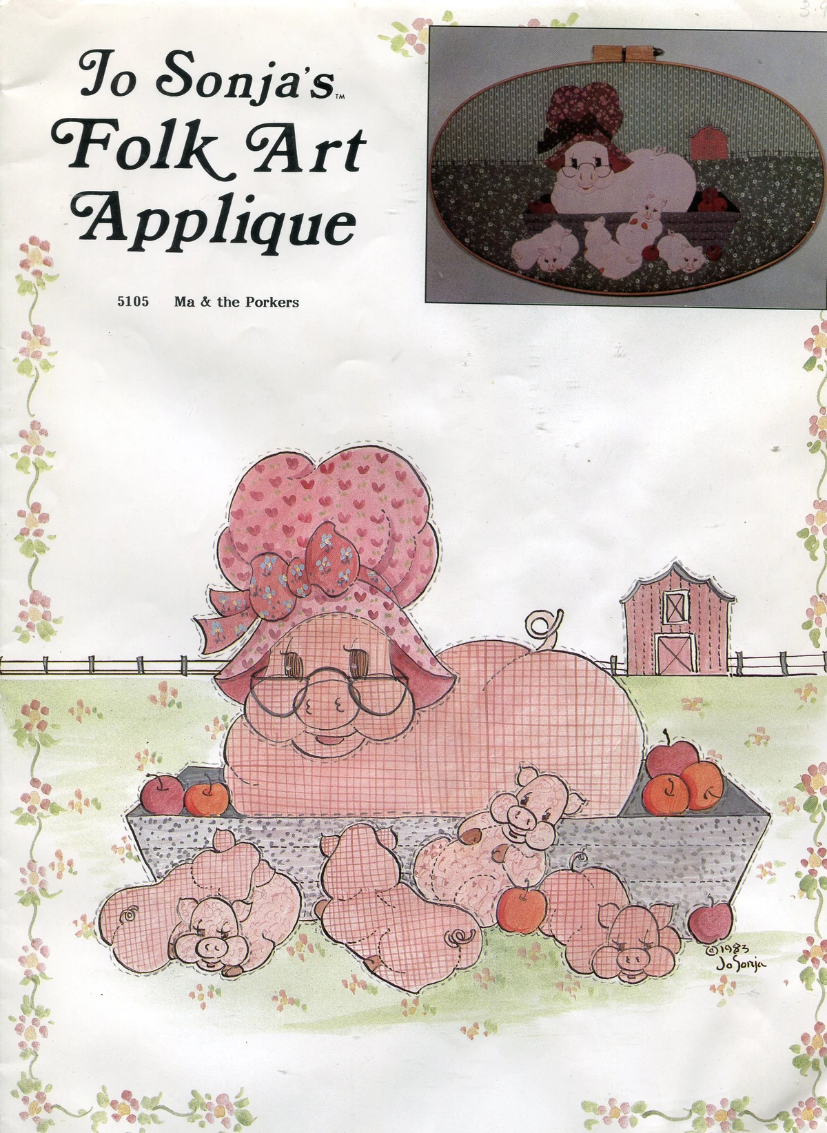 Jo Sonja's Folk Art Applique 5105 Vintage Sewing Patterns Fandom