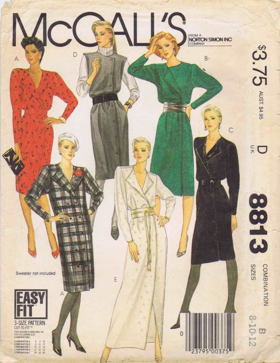 McCall's 8813 A | Vintage Sewing Patterns | Fandom