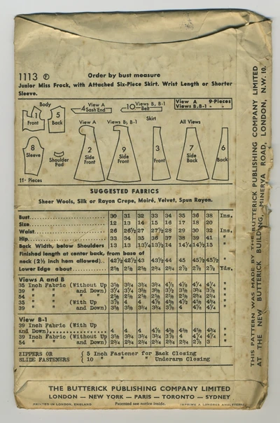 Butterick 1113 bk 1500w