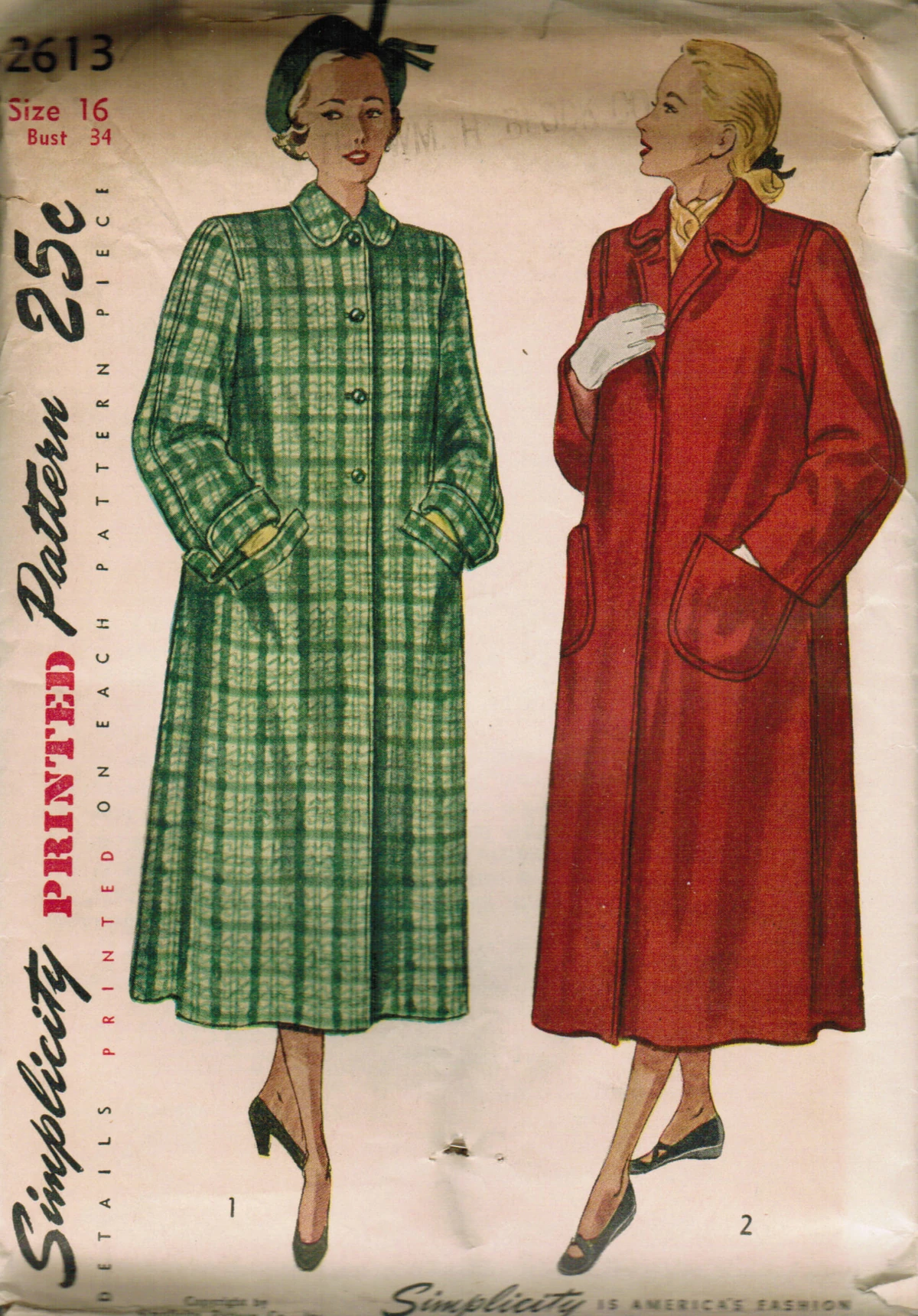 Simplicity 2613 | Vintage Sewing Patterns | Fandom