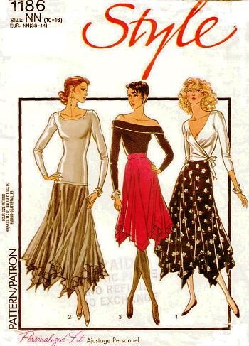 Layered handkerchief skirt pattern 2025