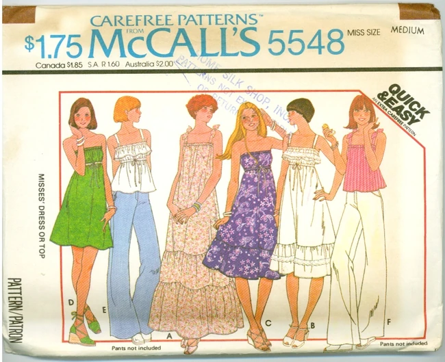 McCall's 5548 | Vintage Sewing Patterns | Fandom