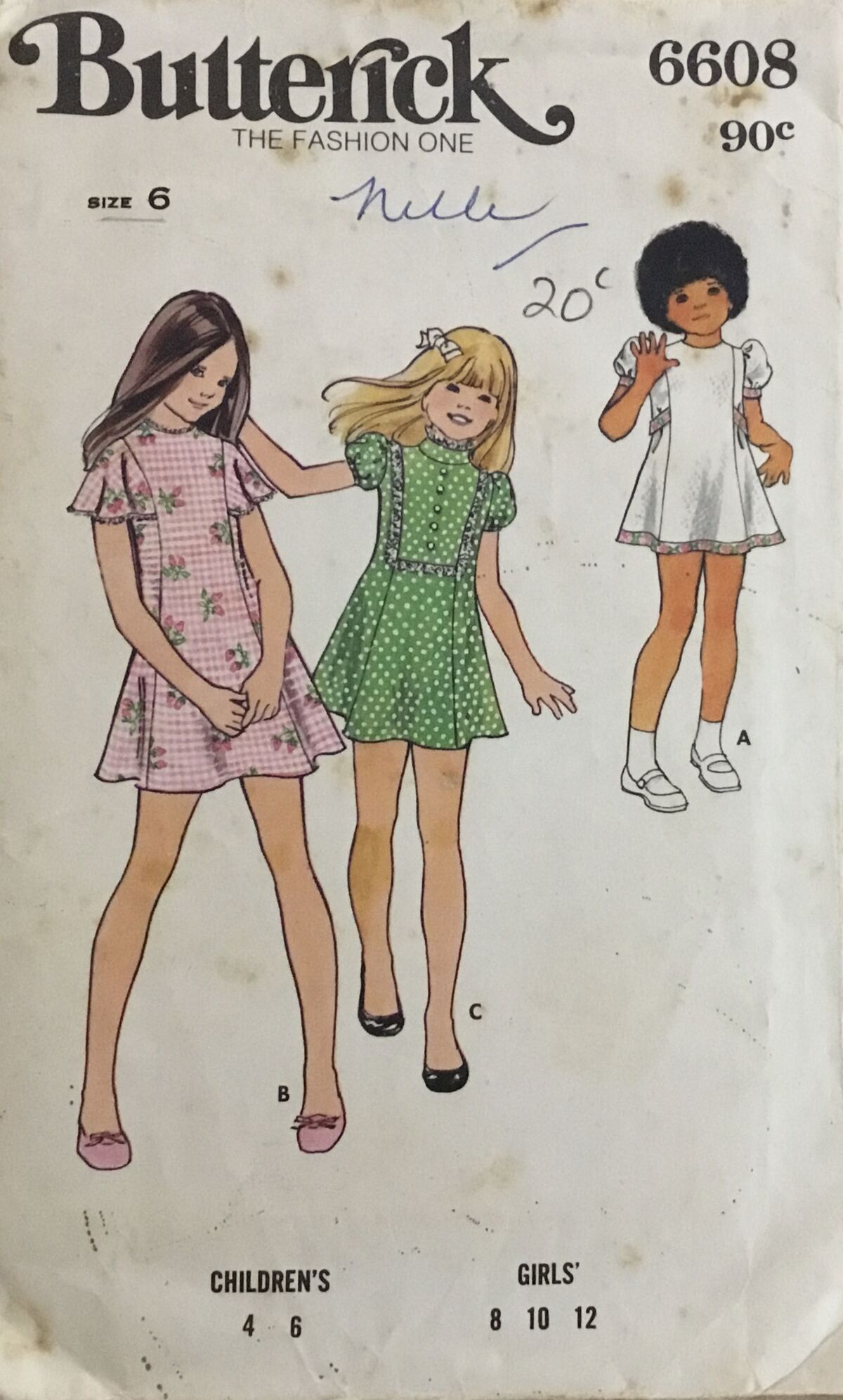 Butterick 6608 B | Vintage Sewing Patterns | Fandom