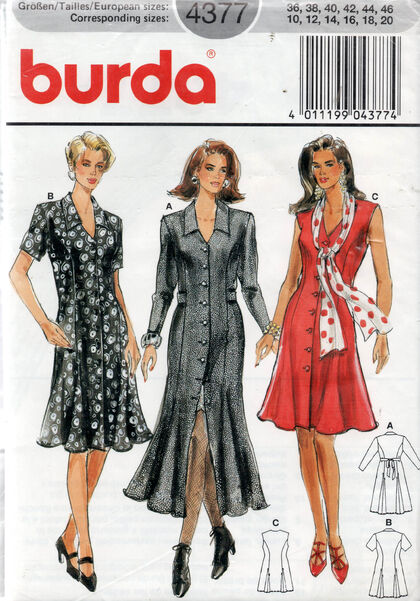 Burda 4377 | Vintage Sewing Patterns | Fandom