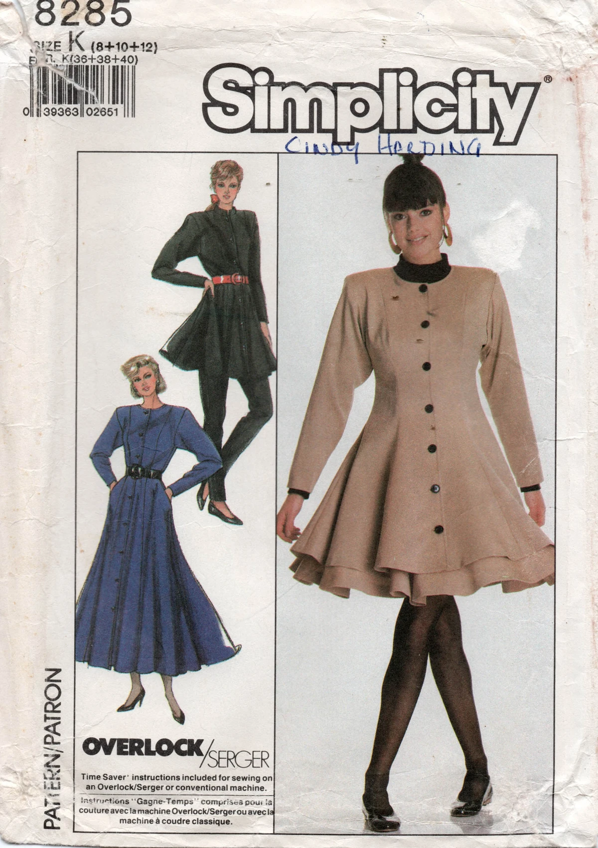 Simplicity 8285 D Vintage Sewing Patterns Fandom