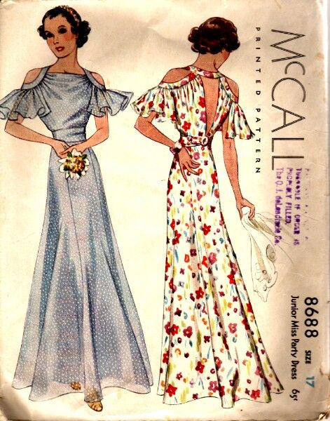 McCall Pattern 7204: Uncut Misses Afternoon Dress 32 B Vintage Pattern –  Vintage4me2