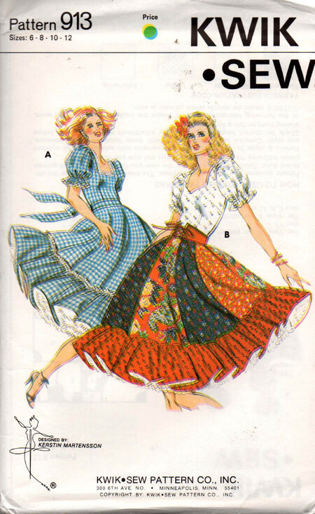 Kwik Sew 913, Vintage Sewing Patterns