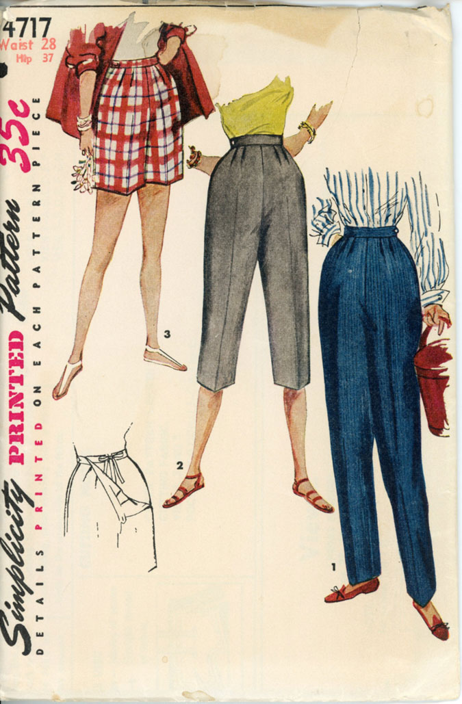 Vintage Pants & Shorts Patterns VintageStitching - Vintage Sewing