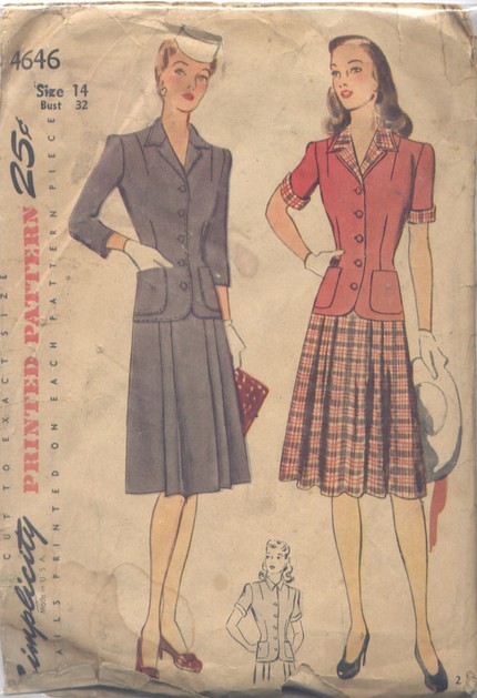 Simplicity 1426 Vintage Sewing Pattern – Remnant House Fabric