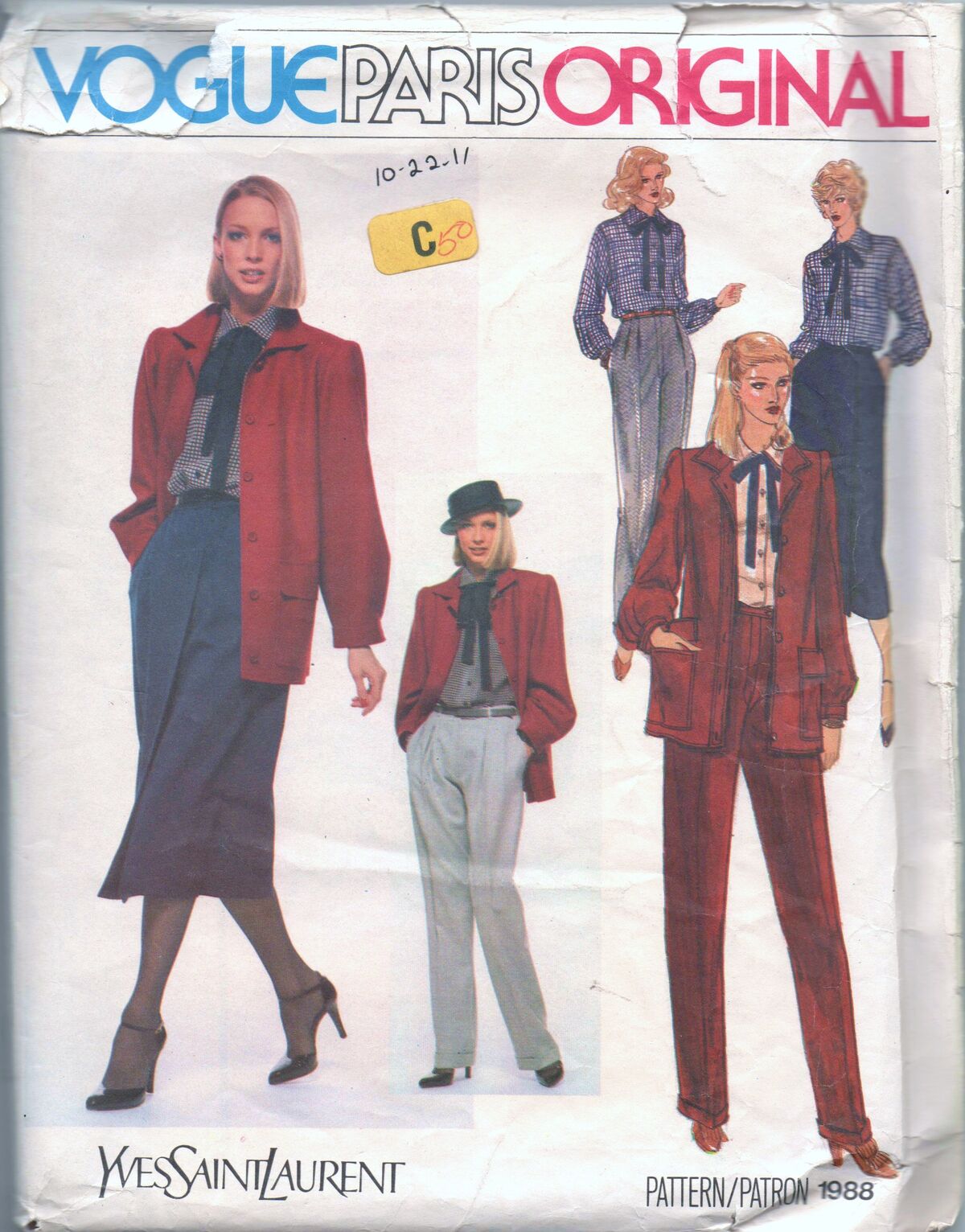 Vogue 1988 A | Vintage Sewing Patterns | Fandom