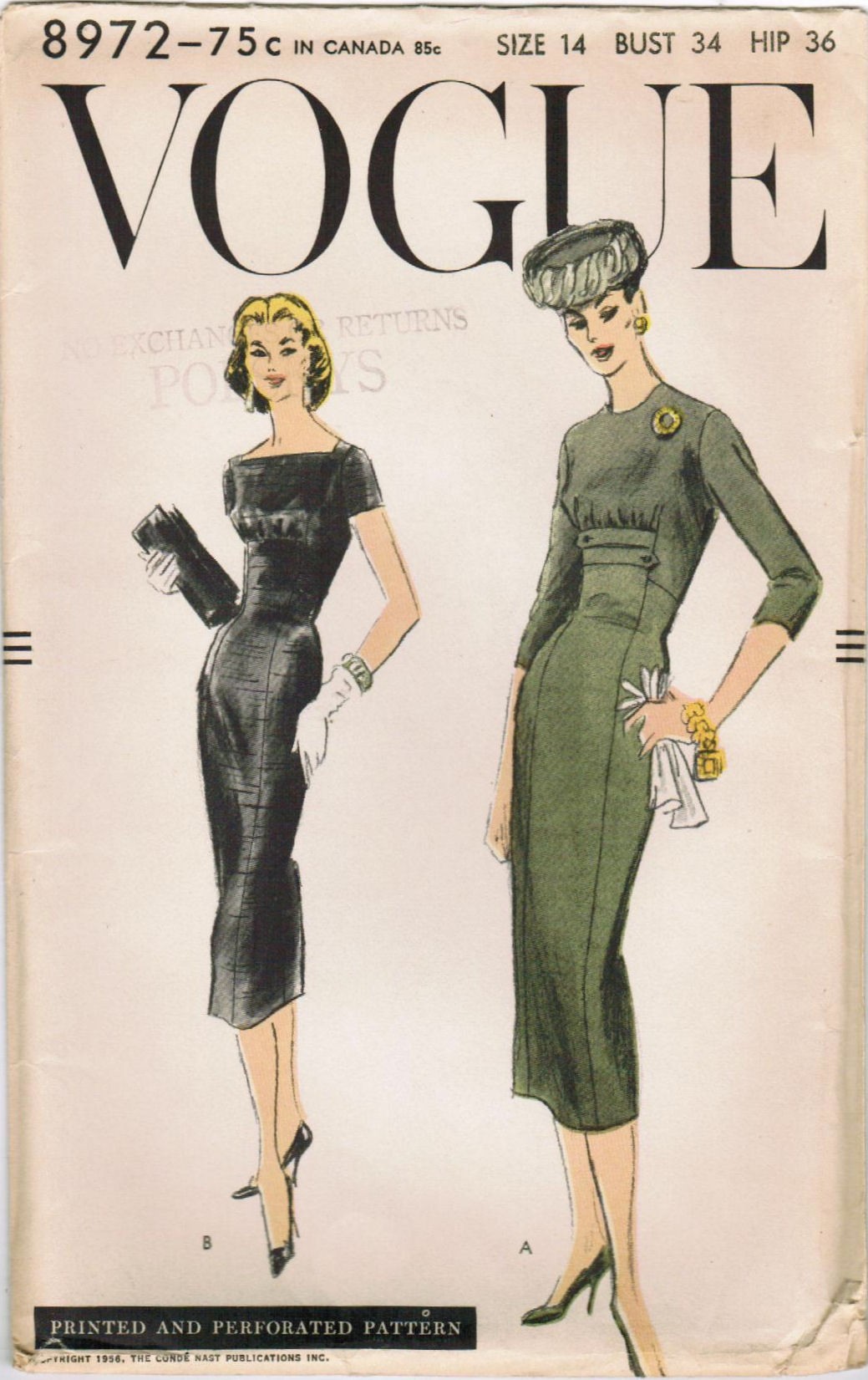 Vogue 8972 A Vintage Sewing Patterns Fandom