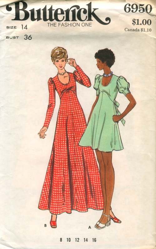 Butterick 6520 Pattern UNCUT 1980s Sleeveless Blouson Bodice Dress Shaped  Midriff Wrap Bodice A-line Below Knee Length Size 8 10 12 