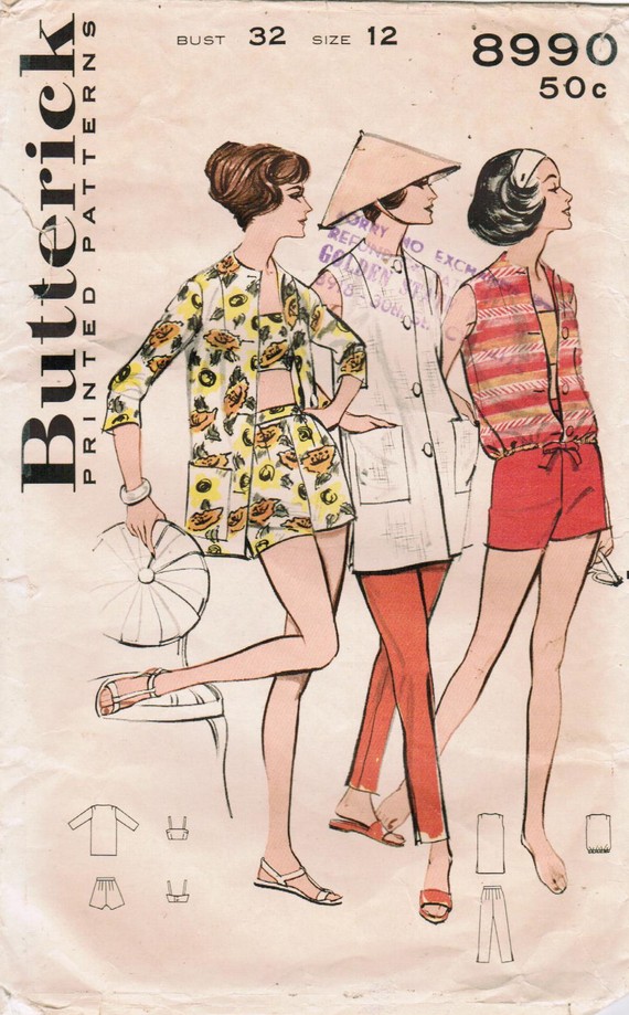 Butterick 8990, Vintage Sewing Patterns