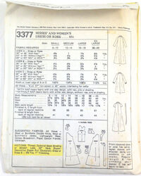 McCall's 3377, Vintage Sewing Patterns