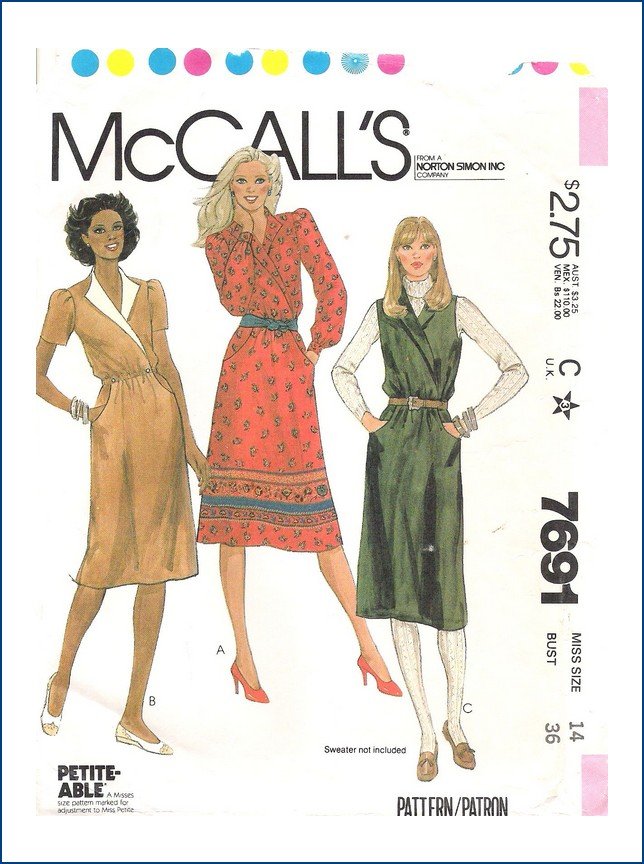 McCall's 7691 | Vintage Sewing Patterns | Fandom