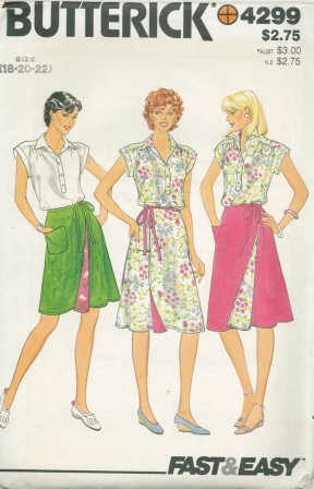Butterick 4299 A | Vintage Sewing Patterns | Fandom