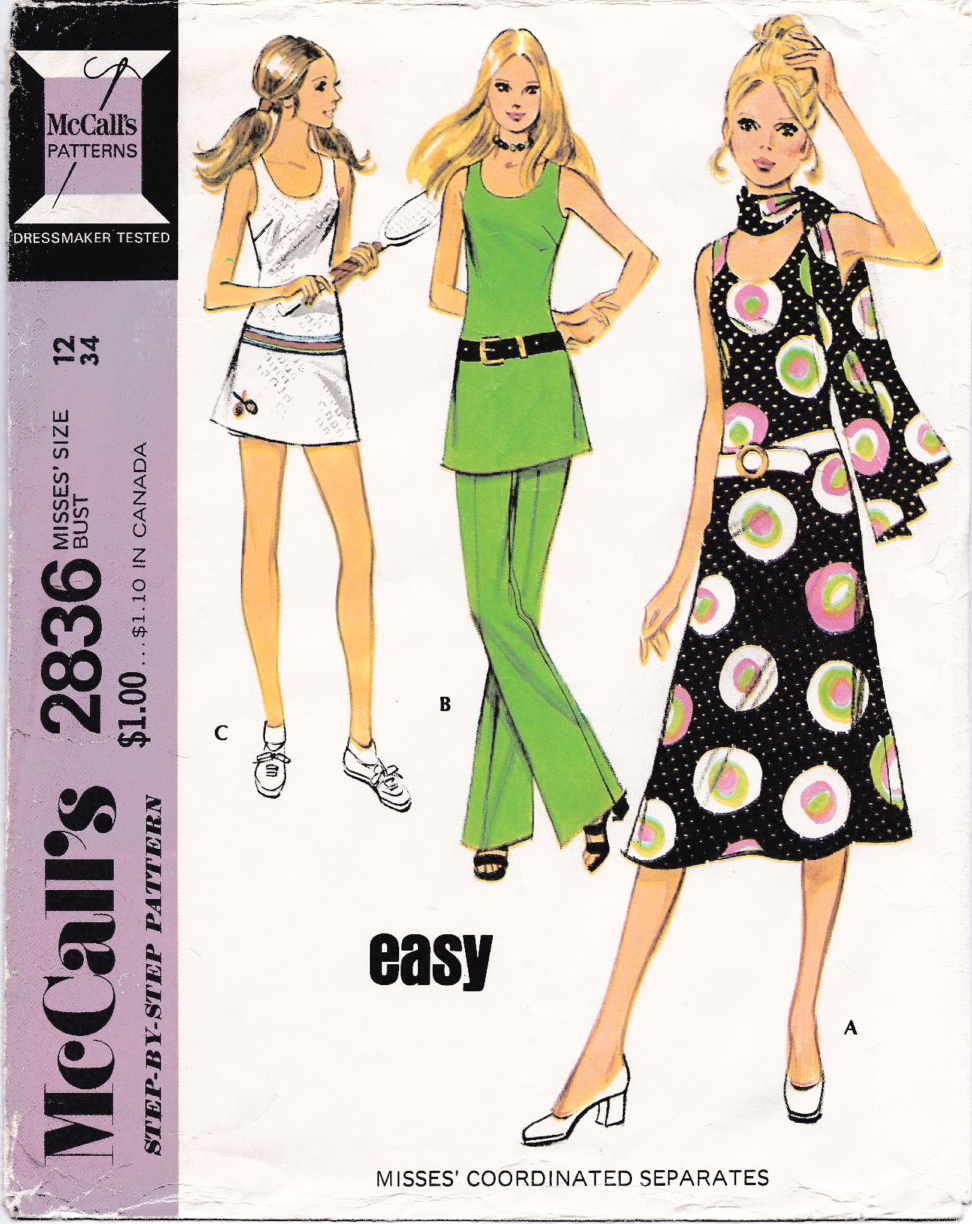 McCall's for Post Cereals Dress or Tunic and Pants Size: 16 Uncut