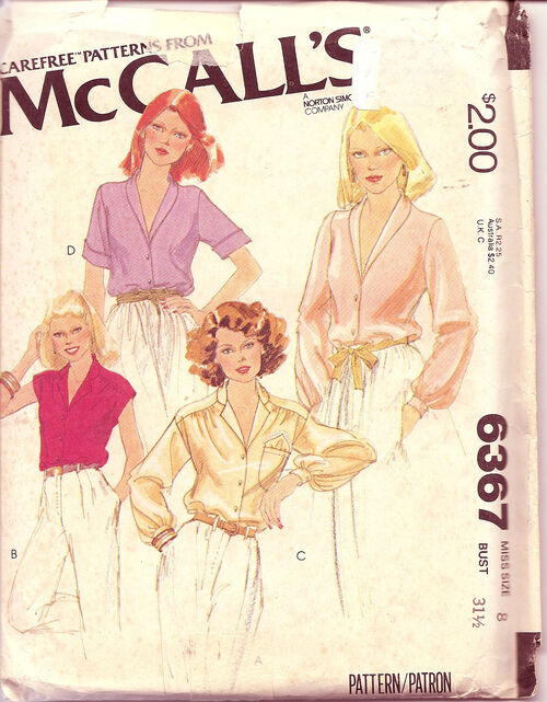 Mccalls Pattern 6367